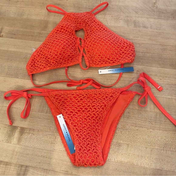 Lucky Brand Los Cabo's High Neck 2-Piece Bikini - Picture 5 of 11